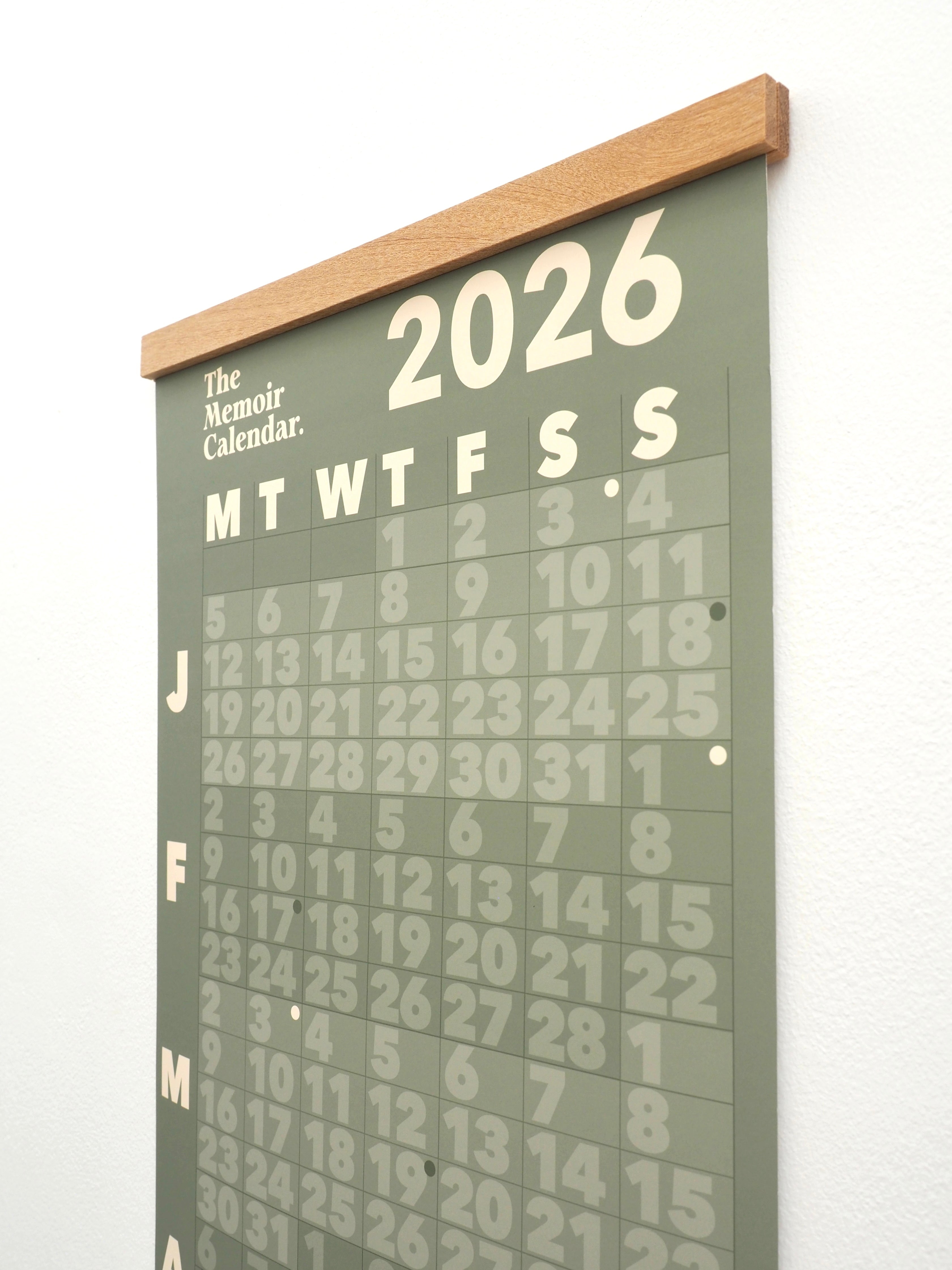 The Memoir Calendar 2026 | Moss